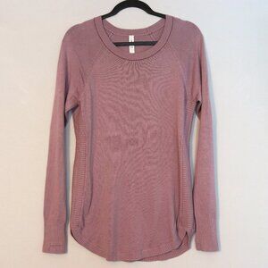 Lululemon size 8 hello aloe pullover pink